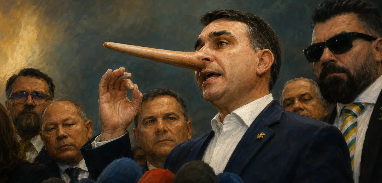 Flavio Bolsonaro: o Pinóquio da política brasileira
