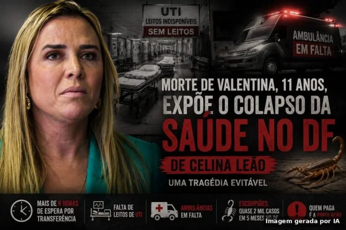 “Morte de Valentina de 11 anos. Expõe o Colapso da Saúde no DF de Celina Leão – Uma Tragédia Evitável”