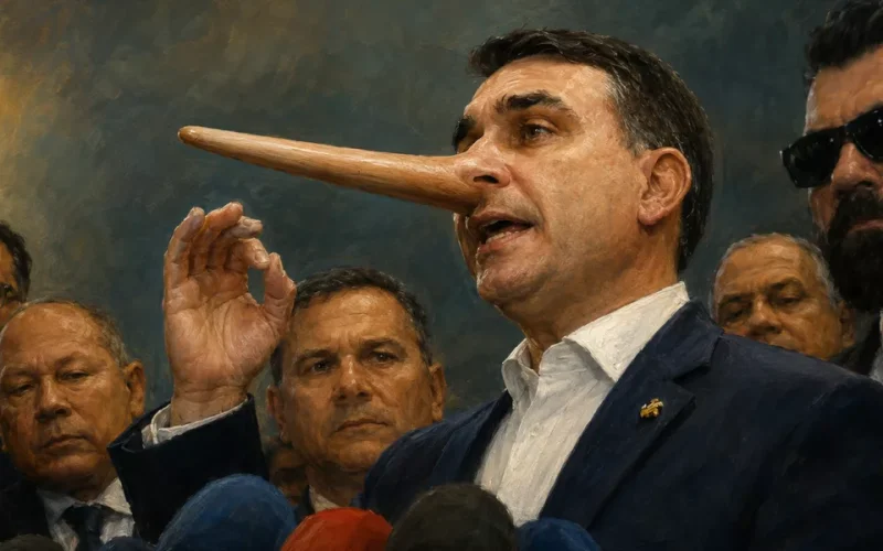 Flavio Bolsonaro: o Pinóquio da política brasileira