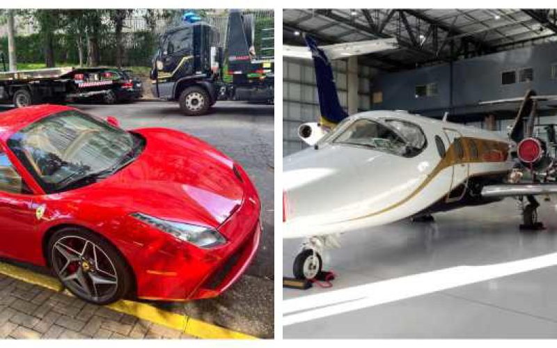 Carros de luxo, relógios e até avião são apreendidos pela PF
