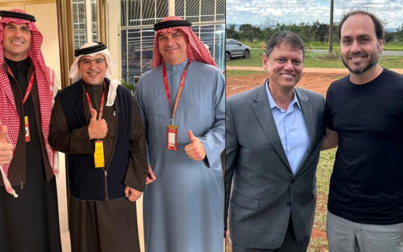 Flávio Bolsonaro teria sido chamado de “Centrão” por Eduardo ao mandar o irmão parar de atacar Tarcísio