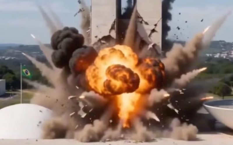 Bolsonaristas publicam vídeo dos EUA destruindo Brasília e favelas