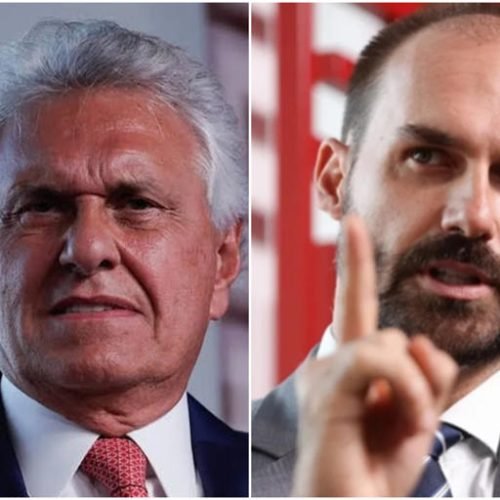 Eduardo Bolsonaro responde a críticas de Ronaldo Caiado sobre green card