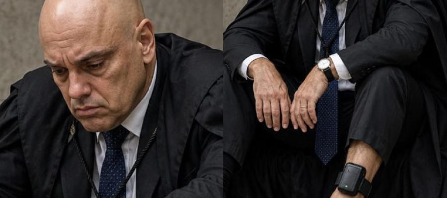 Foto de Moraes com tornozeleira repercute