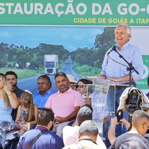 Caiado entrega revitalização da GO-070, entre cidade de Goiás e Itapirapuã