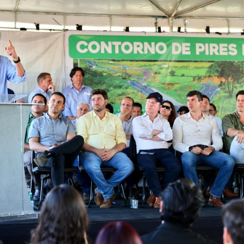 Caiado inaugura contorno viário Oeste da GO-330, em Pires do Rio
