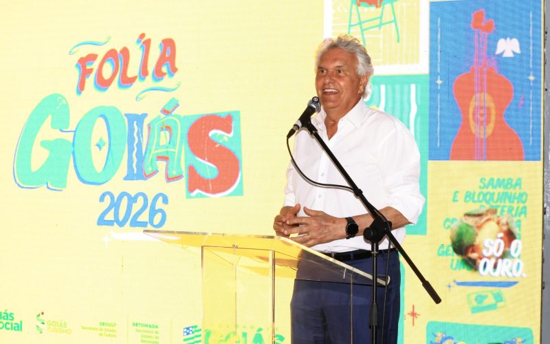 Caiado lança Folia Goiás 2026 com investimento de R$ 20 milhões no carnaval