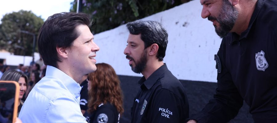 “Temos uma das polícias mais bem remuneradas e preparadas do Brasil”, destaca Daniel Vilela