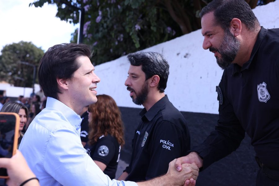 “Temos uma das polícias mais bem remuneradas e preparadas do Brasil”, destaca Daniel Vilela
