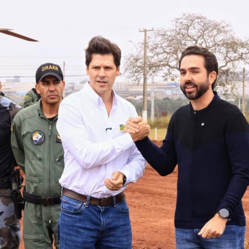Em Rio Verde, Daniel Vilela anuncia construção de base aérea da Polícia Militar