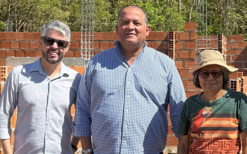 Senador Eduardo Gomes acompanha obras da nova Casa de Acolhimento da Fazenda da Esperança Feminina em Palmas