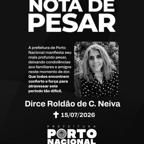 Nota de pesar: Dirce Roldão de Carvalho Neiva