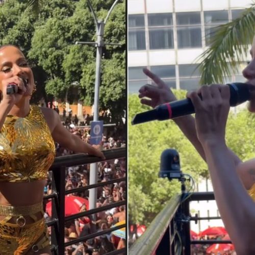 Anitta para bloco após furto e dispara: ‘Favelada também sou’