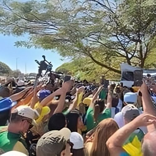 Bolsonaristas fazem ato pró-Trump em Brasília contra Moraes e Lula