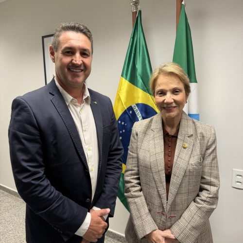 Brasília – Ex-ministra e  senadora Tereza Cristina apoio à pré-candidatura de Maurício Buffon a deputado federal 