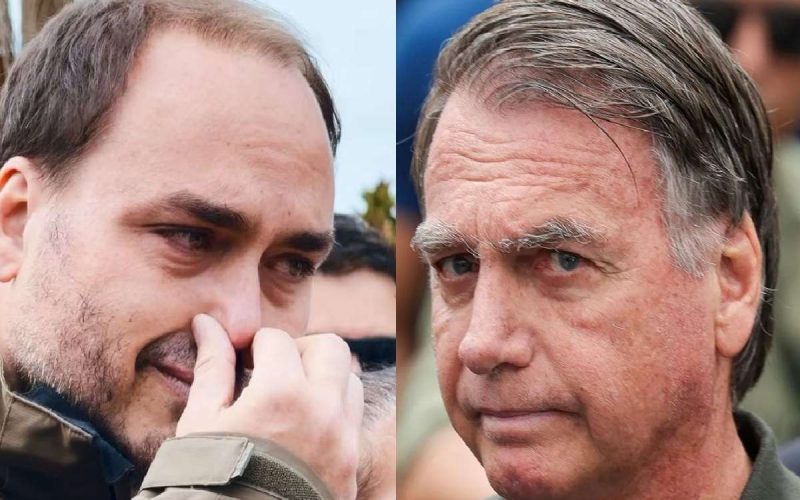 Imagens fortes: Carlos afronta Moraes e divulga foto inédita de Bolsonaro no hospital
