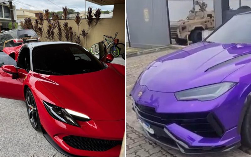 Carros de luxo avaliados em quase R$ 10 mi são apreendidos