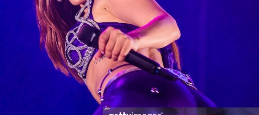 SAO PAULO, BRAZIL - FEBRUARY 11: Brazilian singer Anitta performs live on stage during a show at Memorial da América Latina on February 11, 2023 in Sao Paulo, Brazil.(Photo by Mauricio Santana/Getty Images)