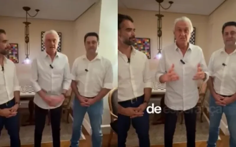 Ao lado de Leite e Ratinho Jr., Caiado anuncia ida ao PSD: “Passo adiante”