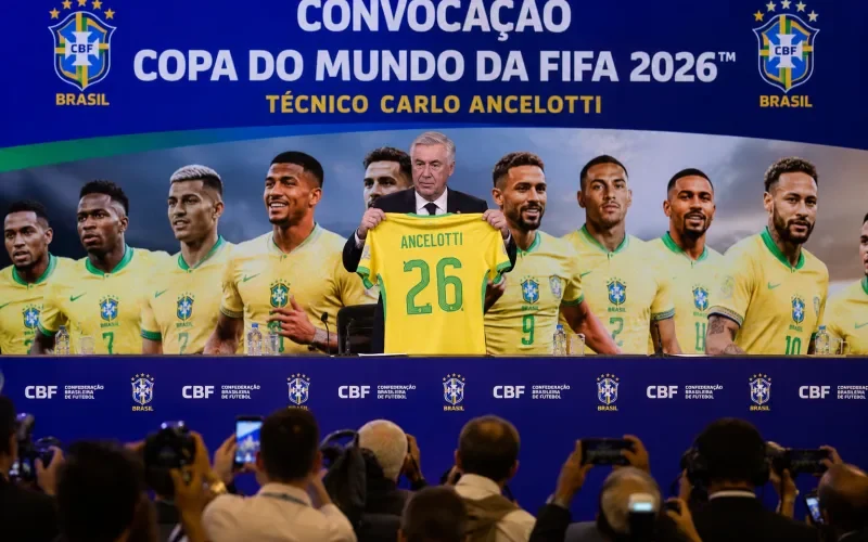Com Neymar entre os convocados, Carlo Ancelotti anuncia lista da Seleção Brasileira para a Copa do Mundo de 2026 