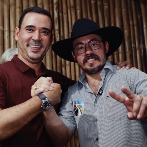No seu retorno à Santa Maria Vicentinho Júnior reforça aliança com prefeito Leonardo Noleto e vereadores